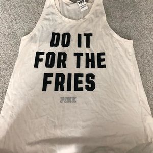 Pink workout tank top